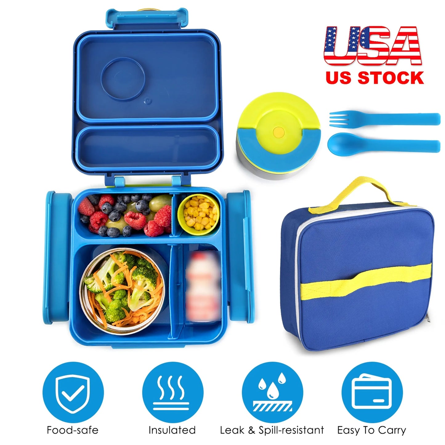 Kids Lunch Box Thermal Lunch Container