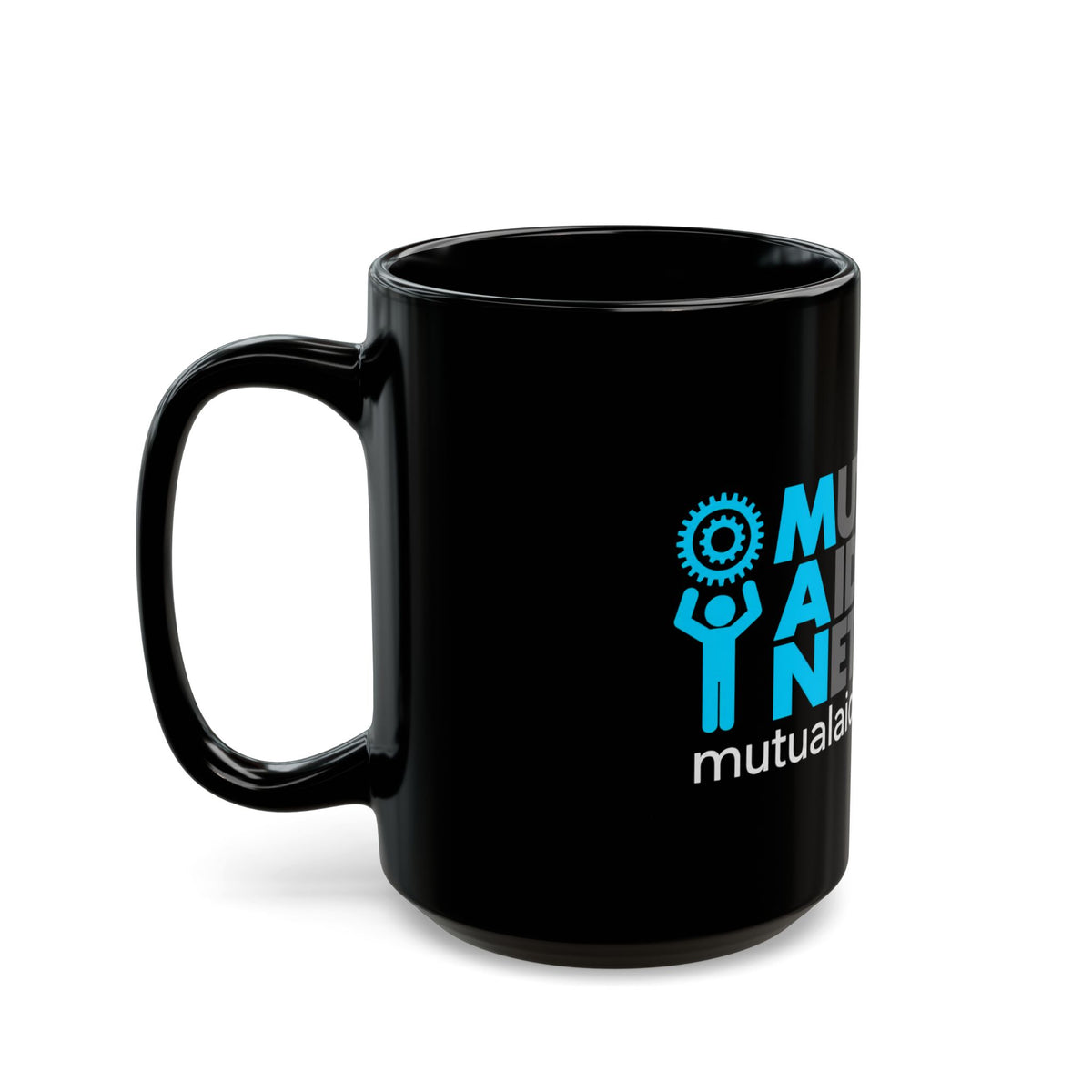 Mutual Aid Network Black Mug (11oz, 15oz)