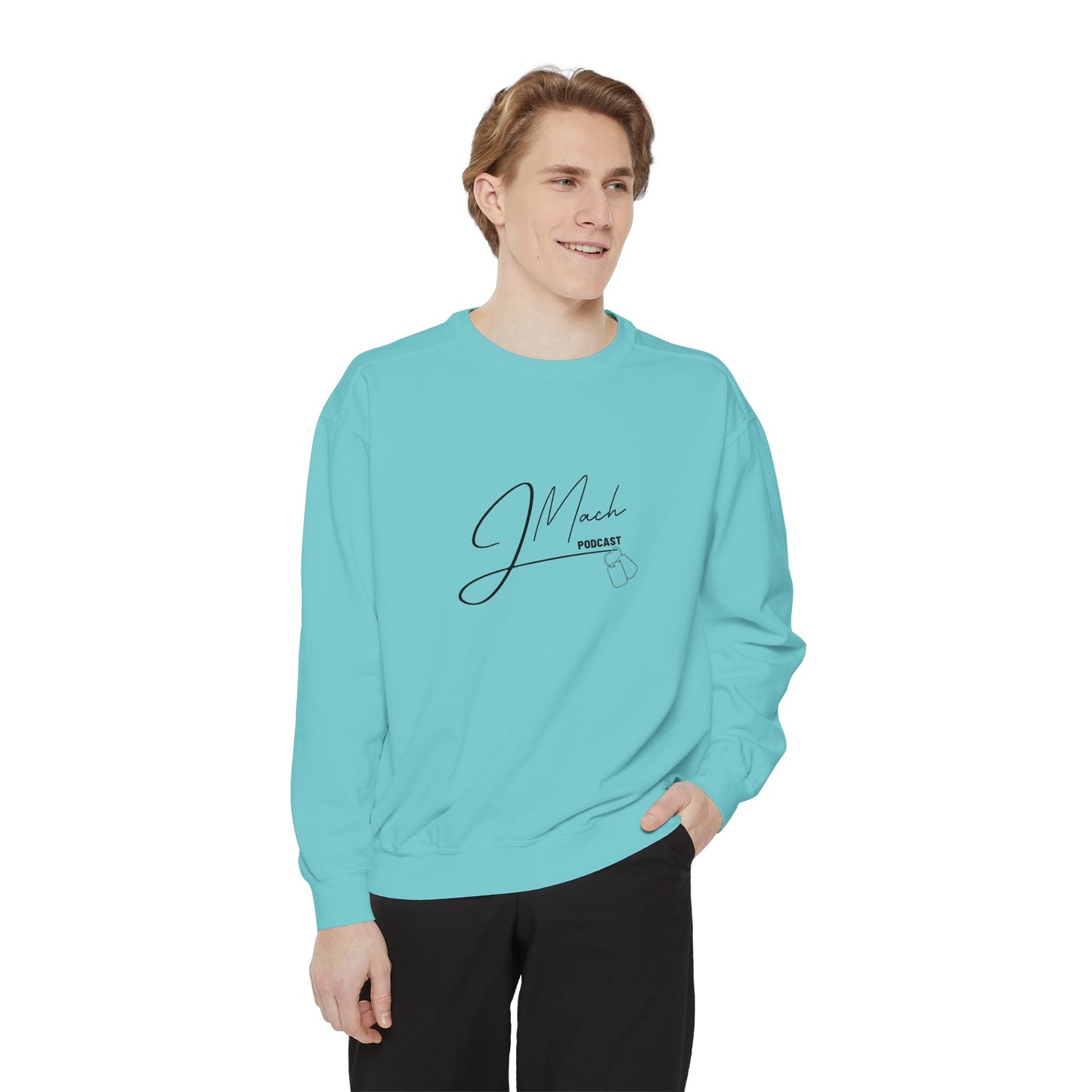 JMach Podcast Unisex Garment-Dyed Sweatshirt