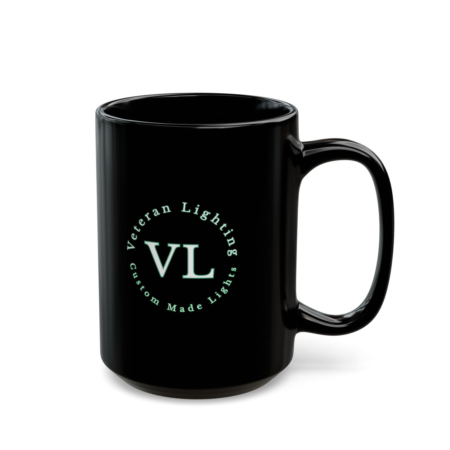 Veteran Lighting Black Mug (11oz, 15oz)