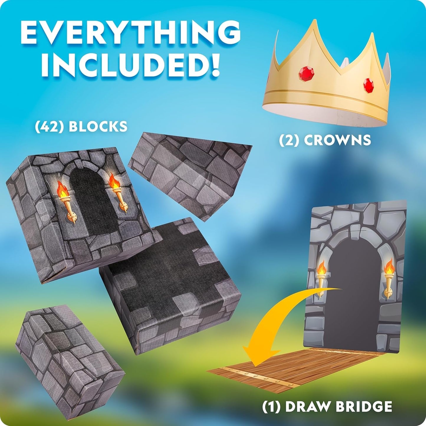 Jumbo Castle Building Blocks Playset For Creative Kids