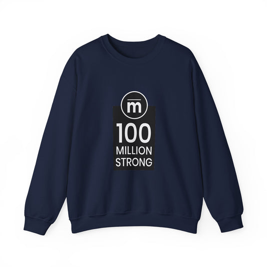 100 Million Strong Unisex Heavy Blend™ Crewneck Sweatshirt