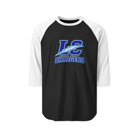 LC Chargers Unisex Three-Quarter Sleeve Raglan Shirt