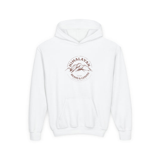 Himalayan Beans & Leaves Youth Heavy Blend Hooded Sweatshirt
