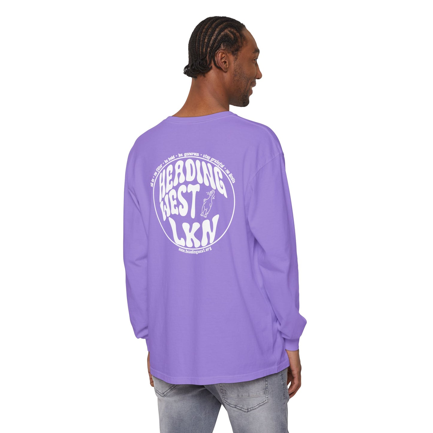 Westie Merch Unisex Garment-dyed Long Sleeve T-Shirt