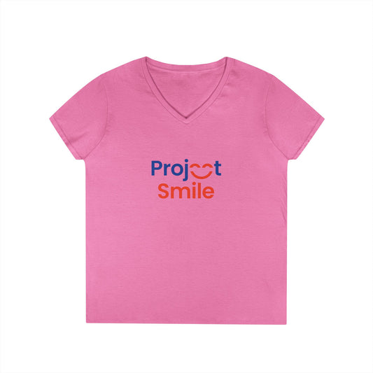 Project Smile Ladies' V-Neck T-Shirt