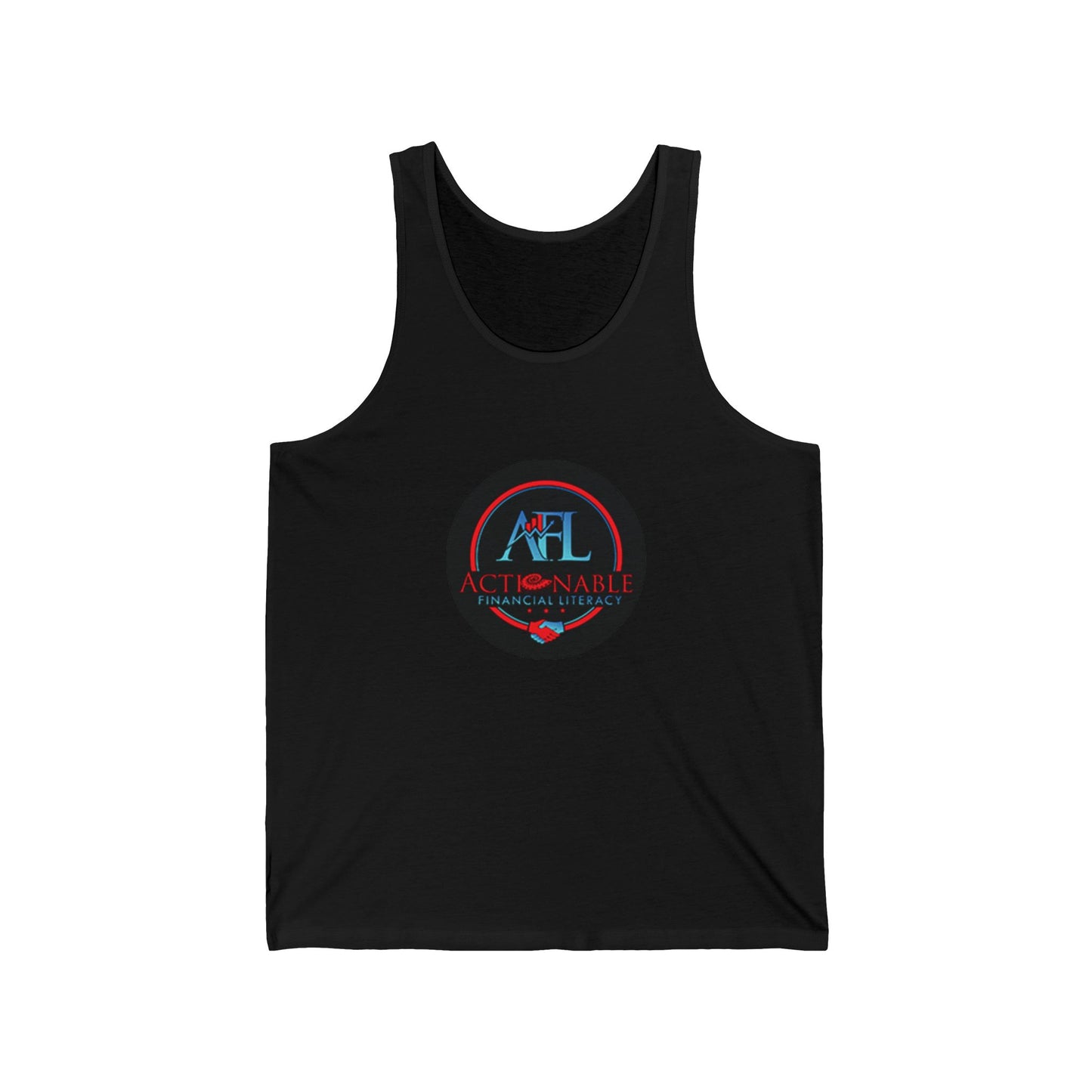 Actionable Financial Literacy Center Unisex Jersey Tank