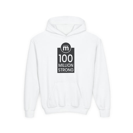 100 Million Strong Youth Heavy Blend Hooded Sweatshirt