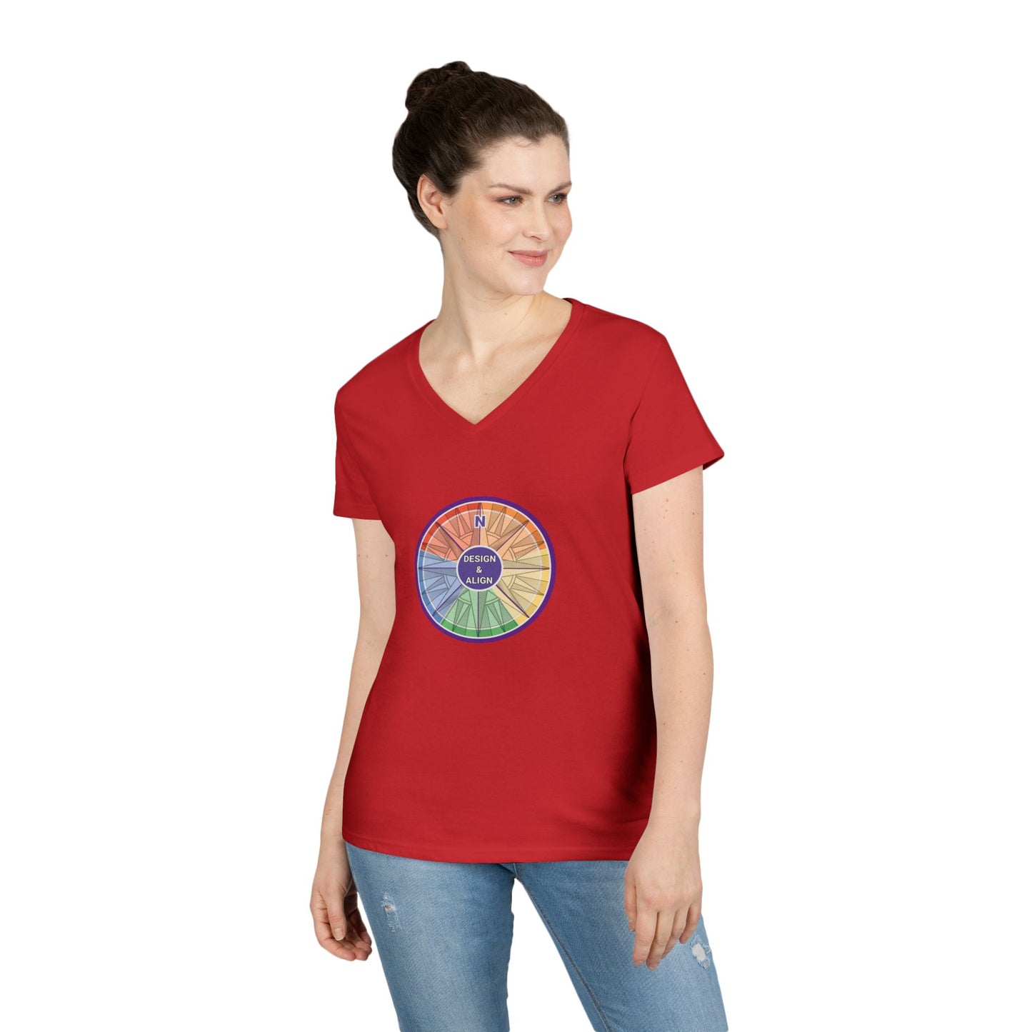 Design and Align Legacy Group Ladies' V-Neck T-Shirt