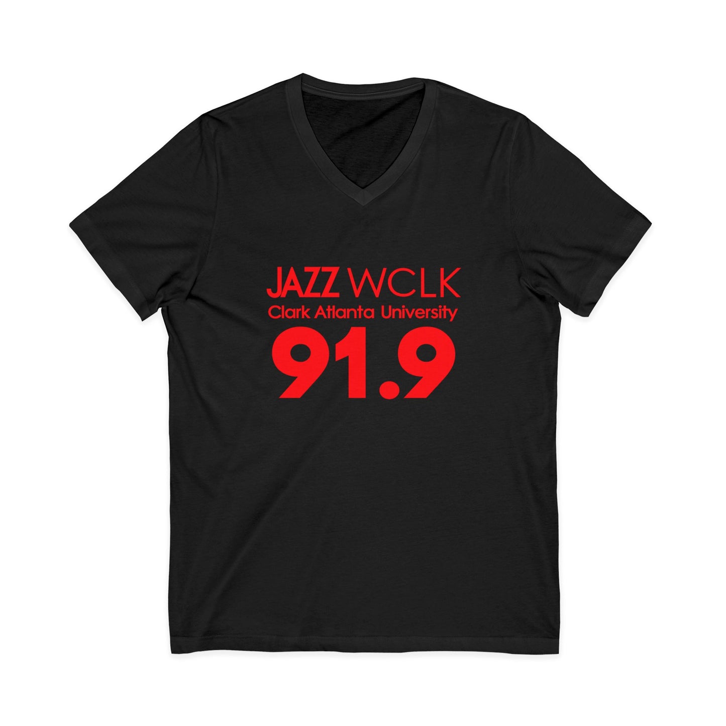 Jazz WCLK Unisex Jersey Short Sleeve V-Neck Tee