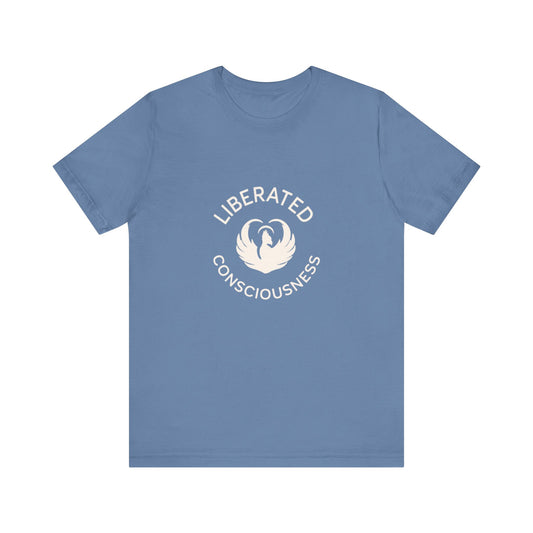 Liberated Consciousness (White) Unisex Jersey Short Sleeve Tee