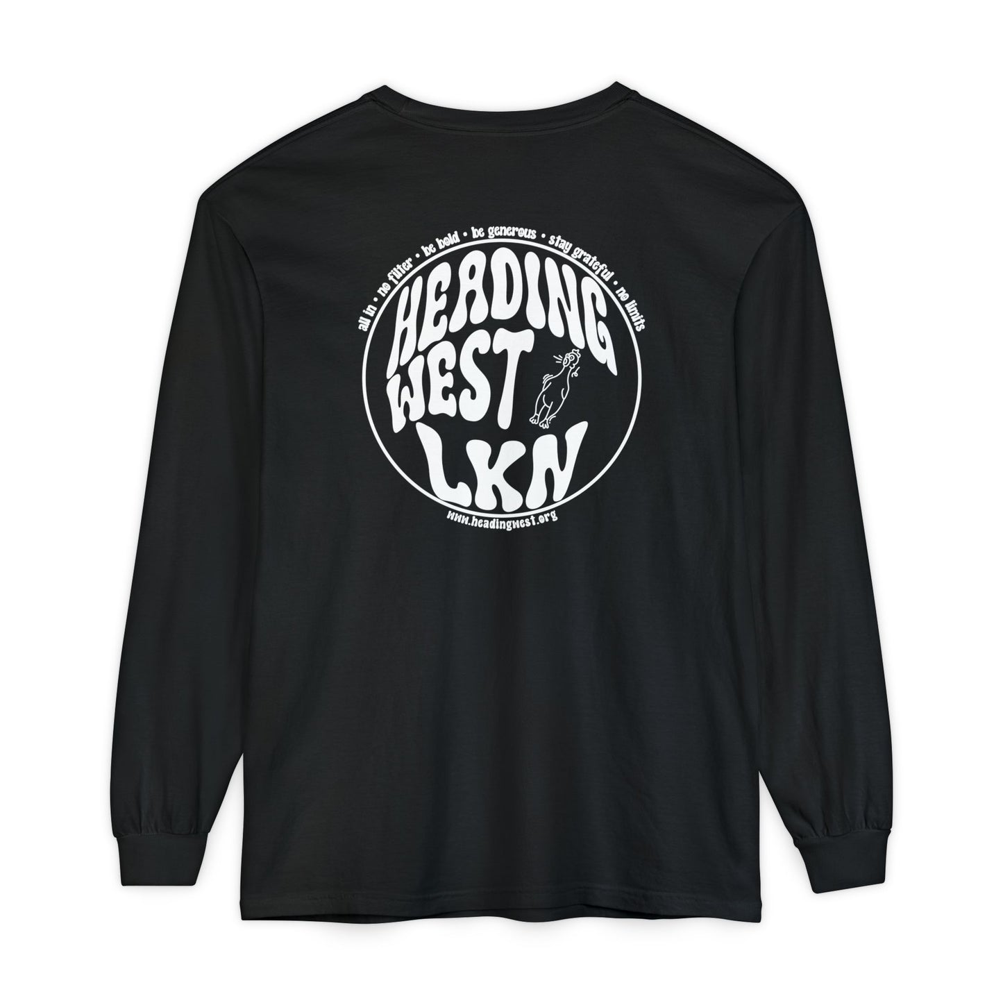 Westie Merch Unisex Garment-dyed Long Sleeve T-Shirt