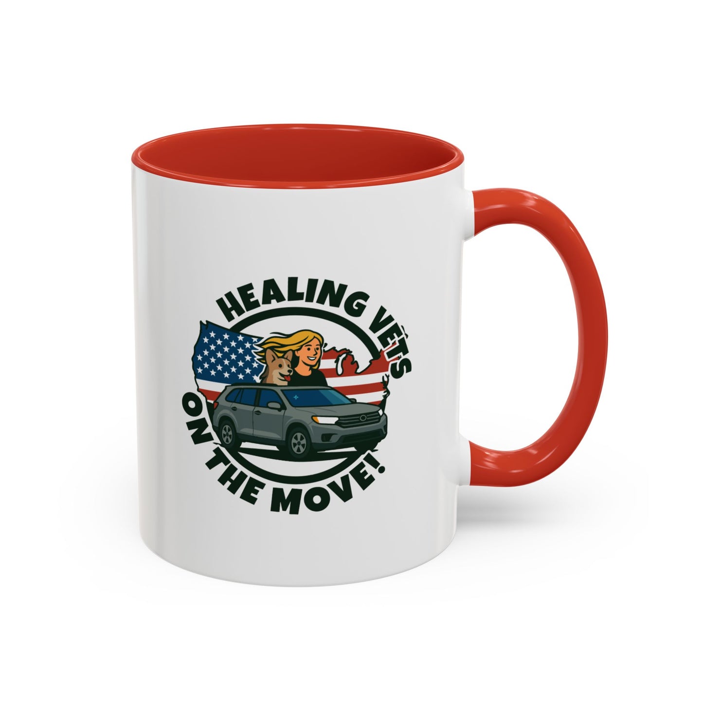 Healing Vets on the Move Accent Coffee Mug (11, 15oz)