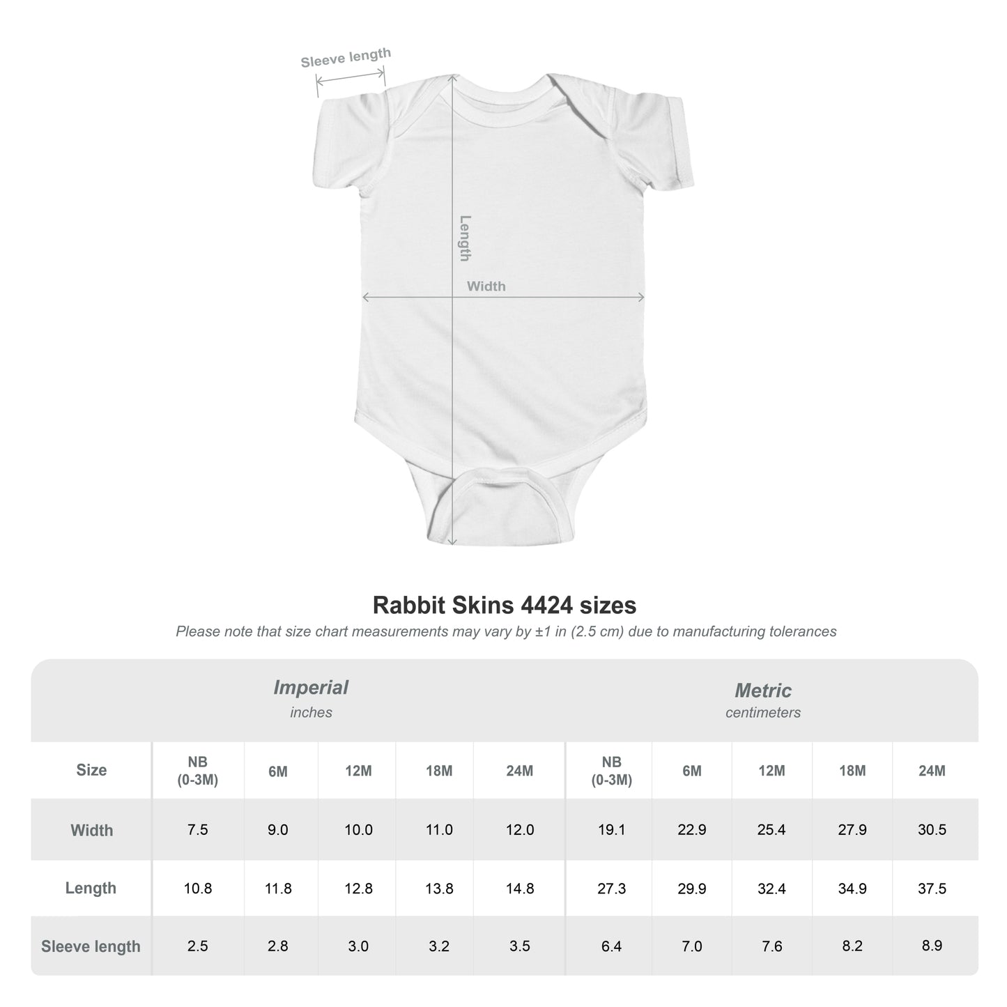 KPBS Infant Fine Jersey Bodysuit