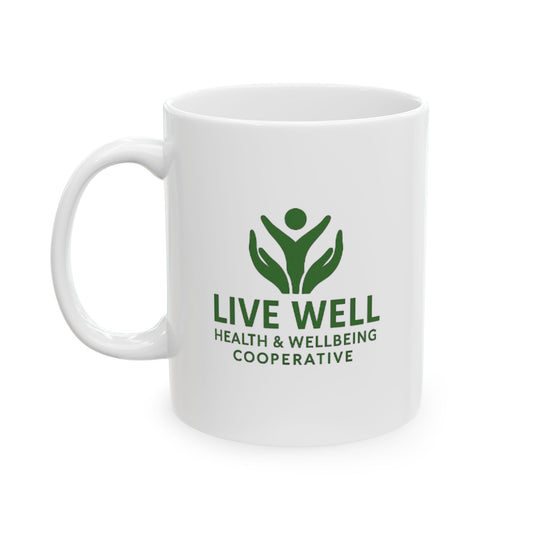 Live Well Cooperative Ceramic Mug, (11oz, 15oz)