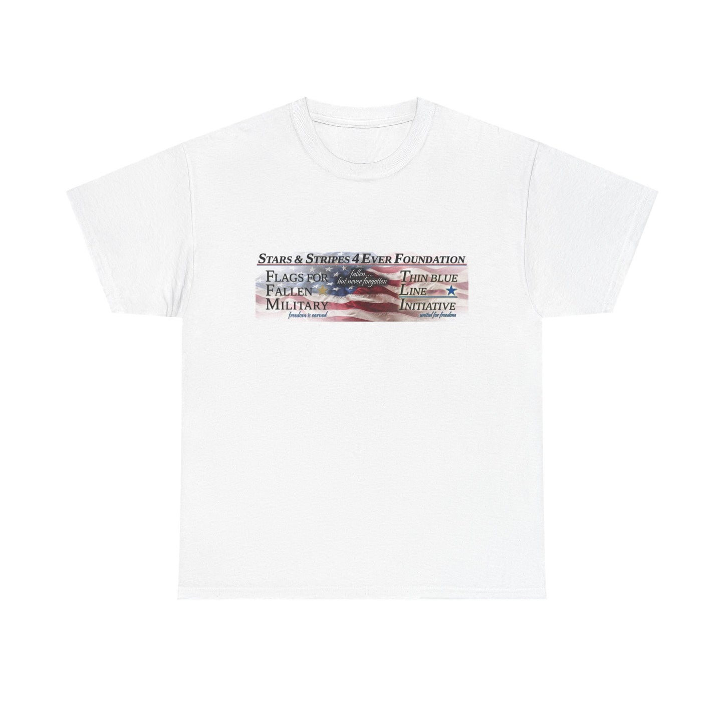 Stars Stripes 4 Ever Foundation Unisex Heavy Cotton Tee