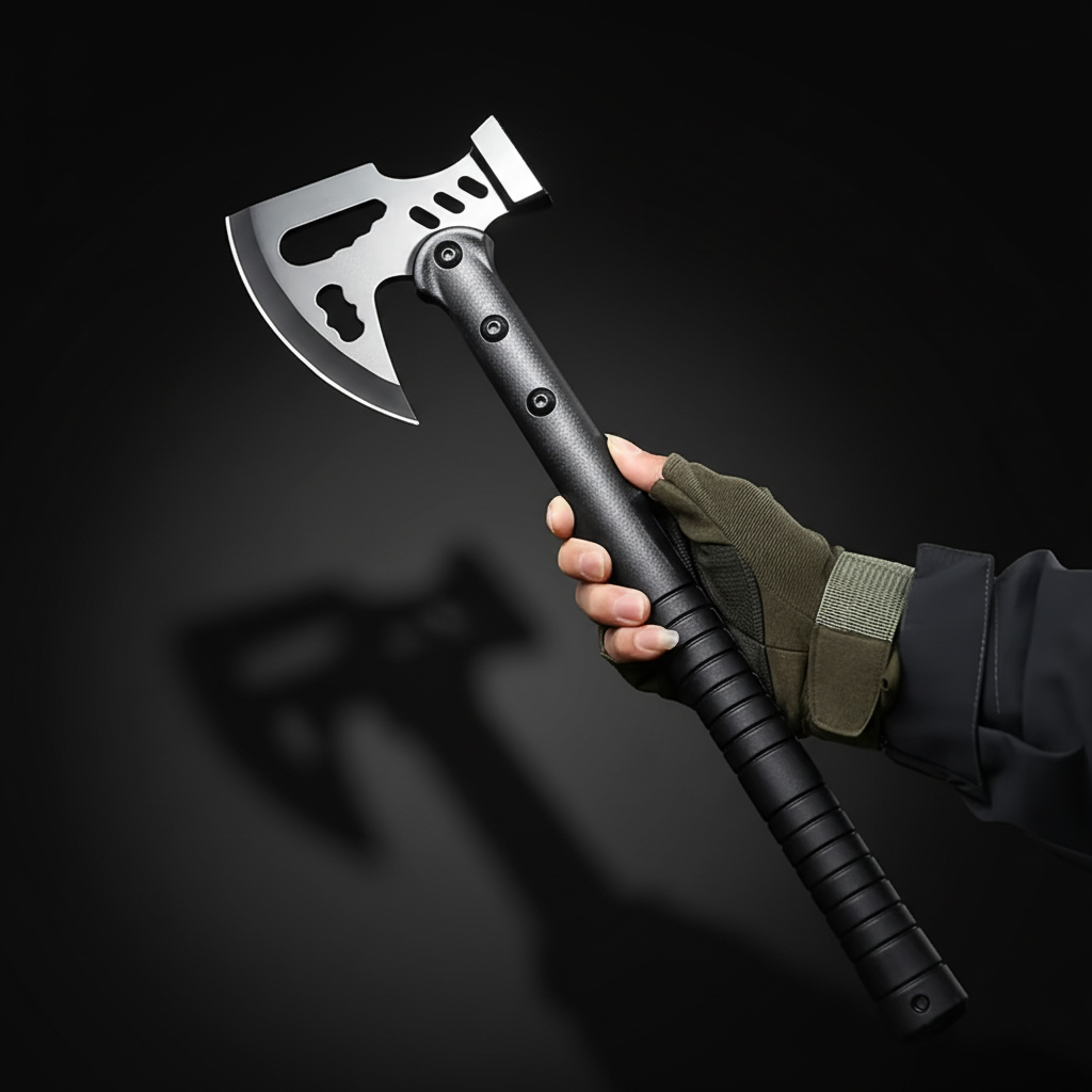 Stainless Steel Multi-Functional Survival Axe & Hammer | Outdoor Camping, Rock Climbing & Adventure Tool-2