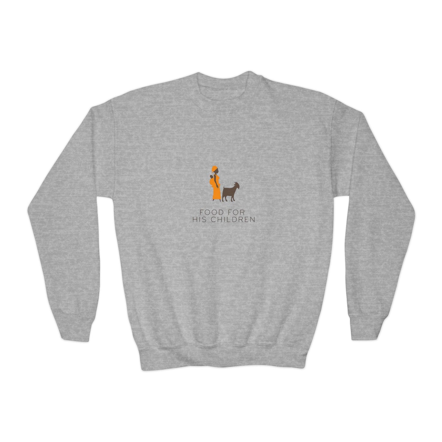 Food For His Children Youth Crewneck Sweatshirt