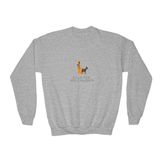 Food For His Children Youth Crewneck Sweatshirt