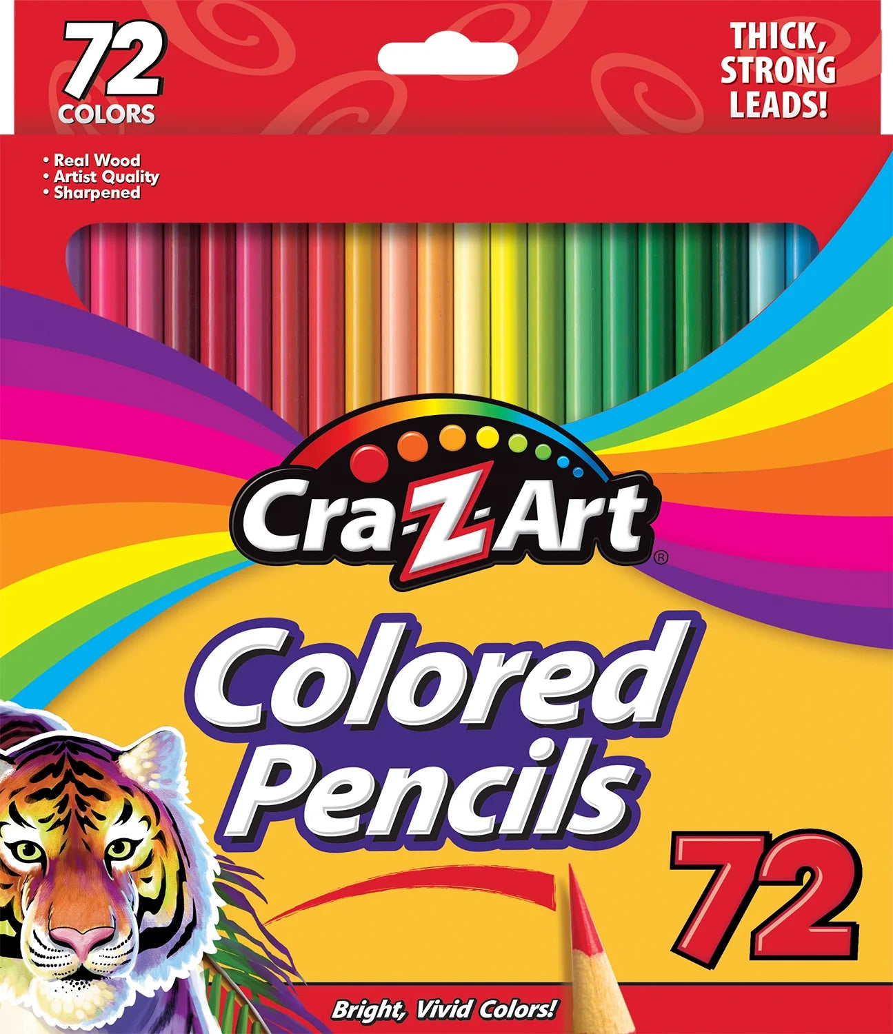 Classic Colored Pencils, 72 Count, Multicolor, Beginner Child to Adult, Back to School