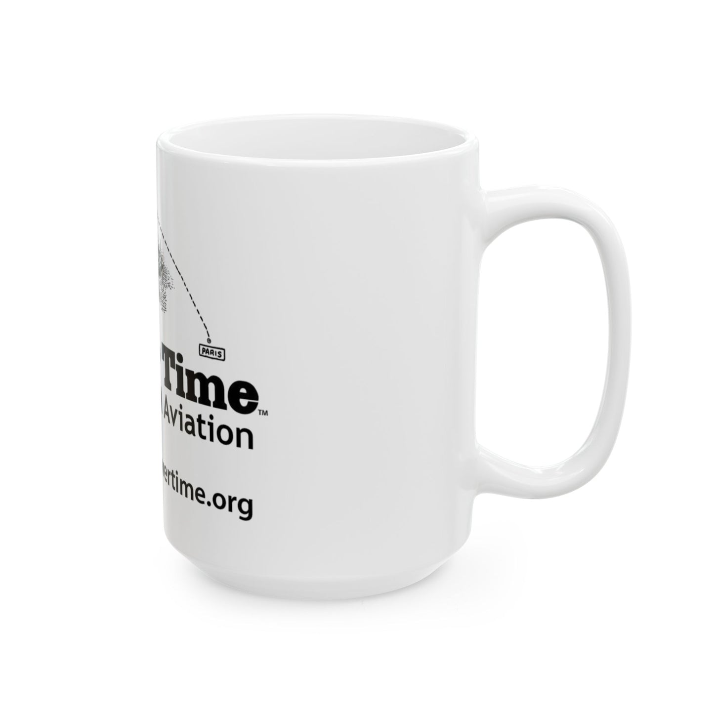 Flying Over Time Ceramic Mug, (11oz, 15oz)