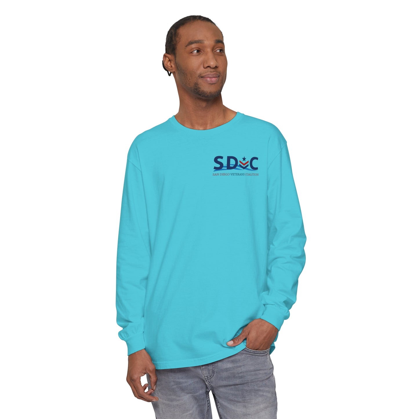 SDVC Unisex Garment-dyed Long Sleeve T-Shirt