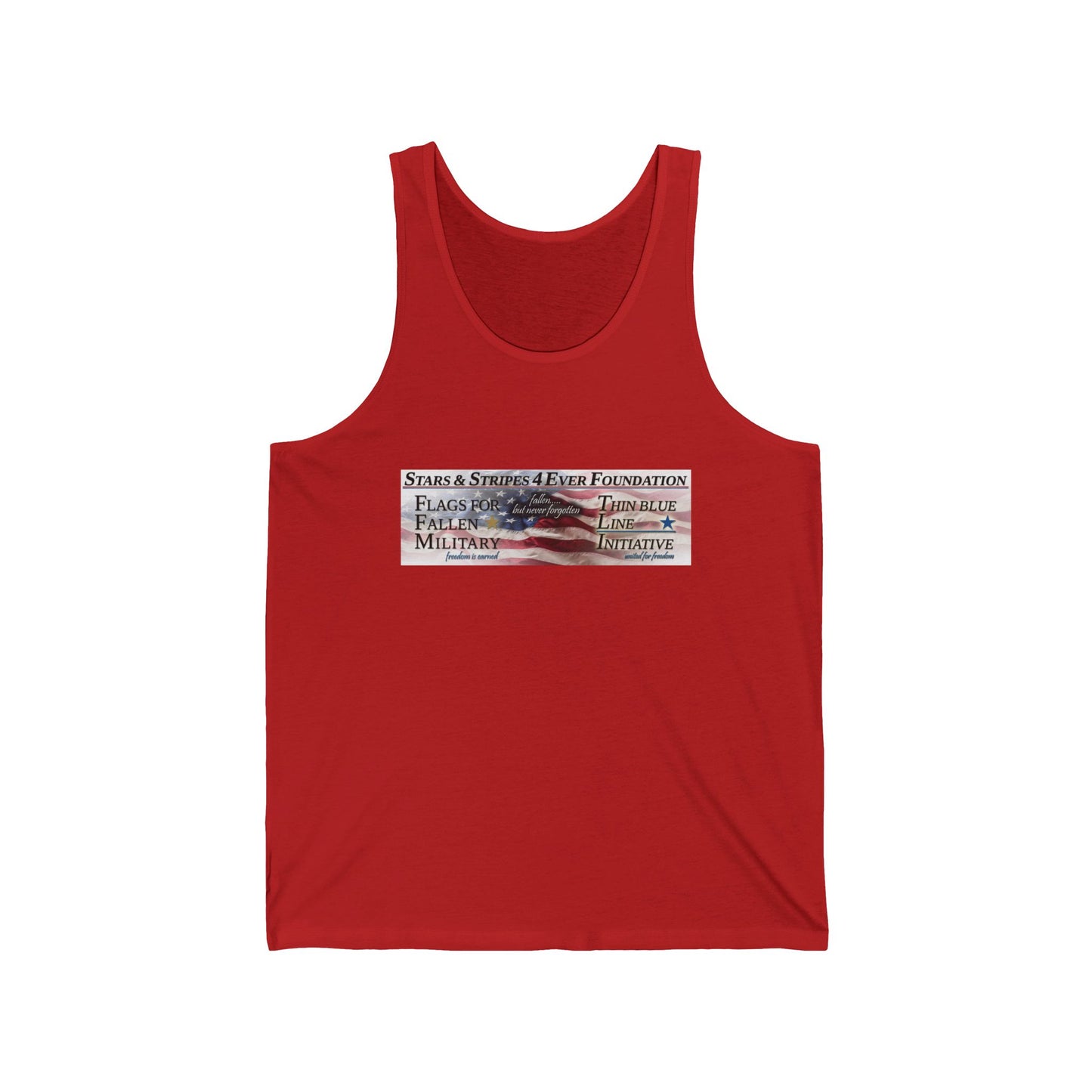 Stars Stripes 4 Ever Foundation Unisex Jersey Tank