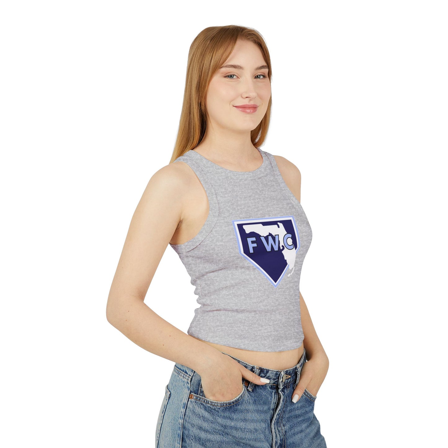 WFL Thunder Women's Micro Rib Racer Tank Top