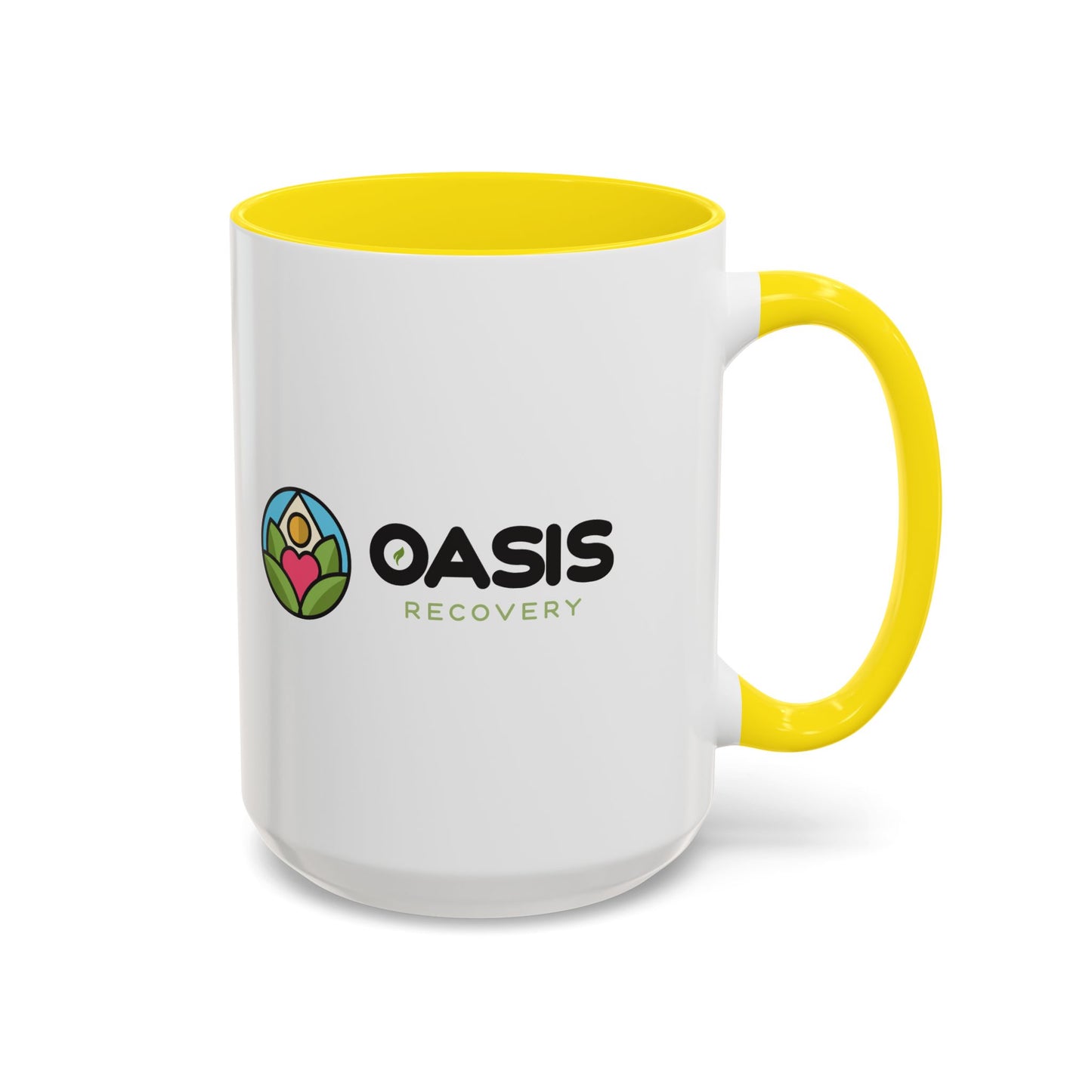 Oasis Recovery Center Accent Coffee Mug (11, 15oz)