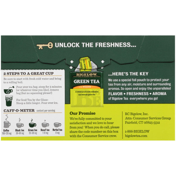 Bigelow Green Tea with Peach (6x20 EA)