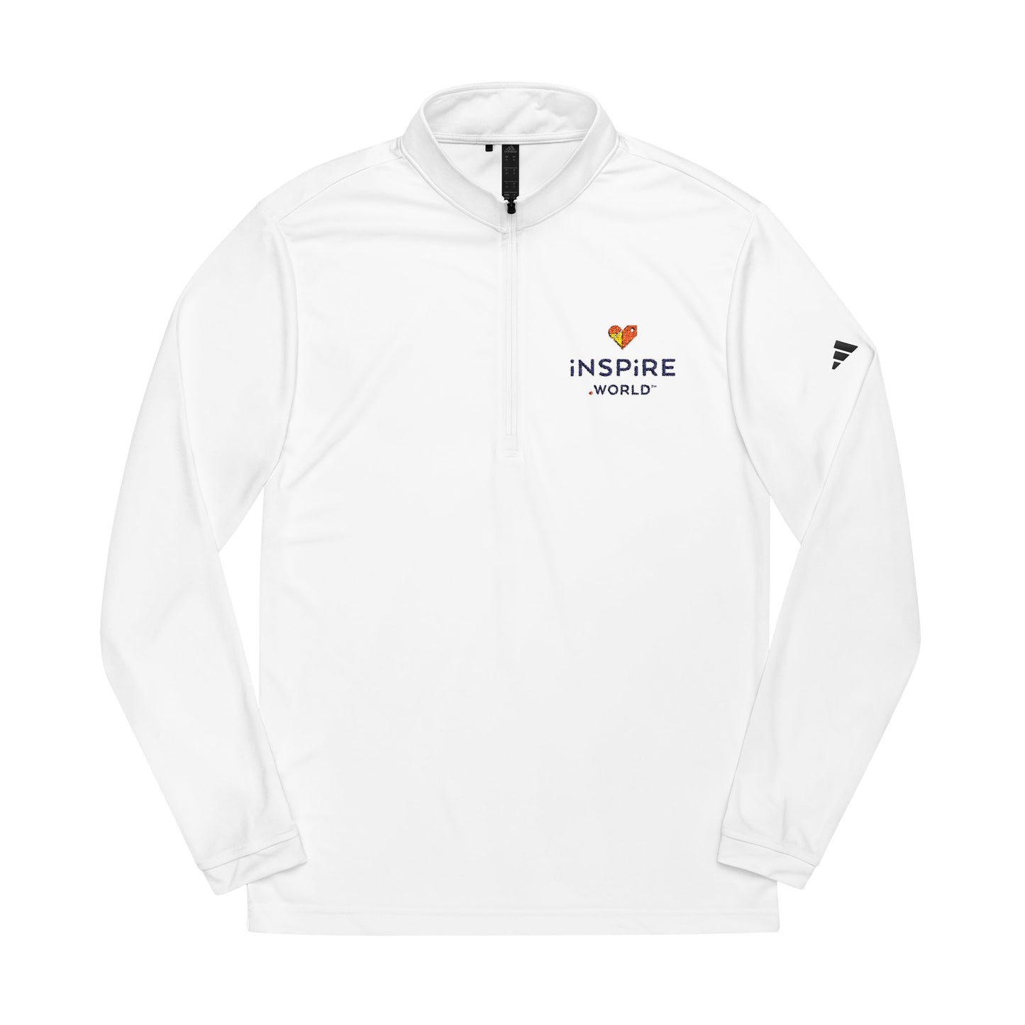 Inspire.World adidas® Quarter-Zip Pullover (Embroidery)