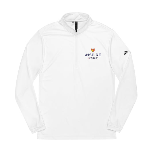 Inspire.World adidas® Quarter-Zip Pullover (Embroidery)