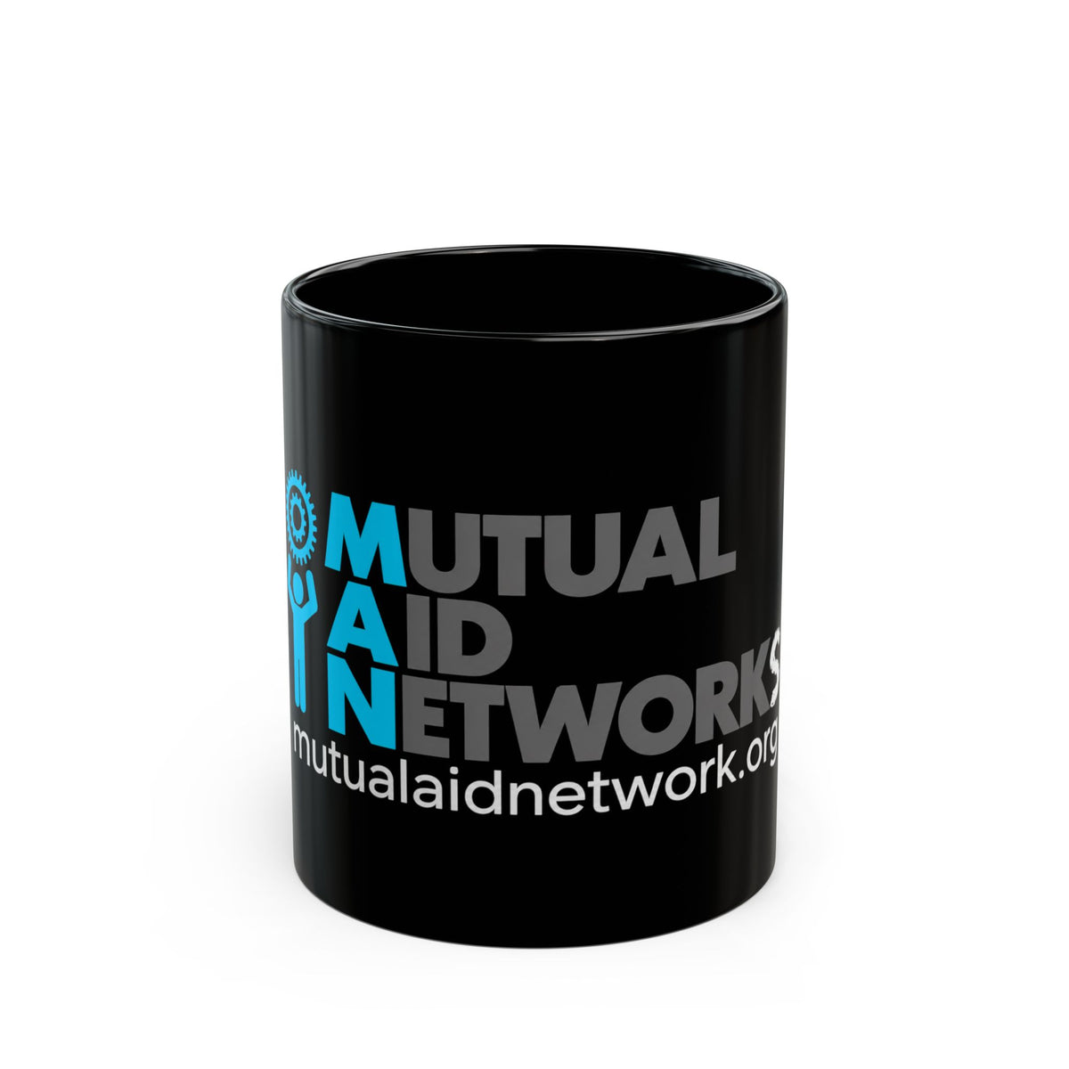 Mutual Aid Network Black Mug (11oz, 15oz)
