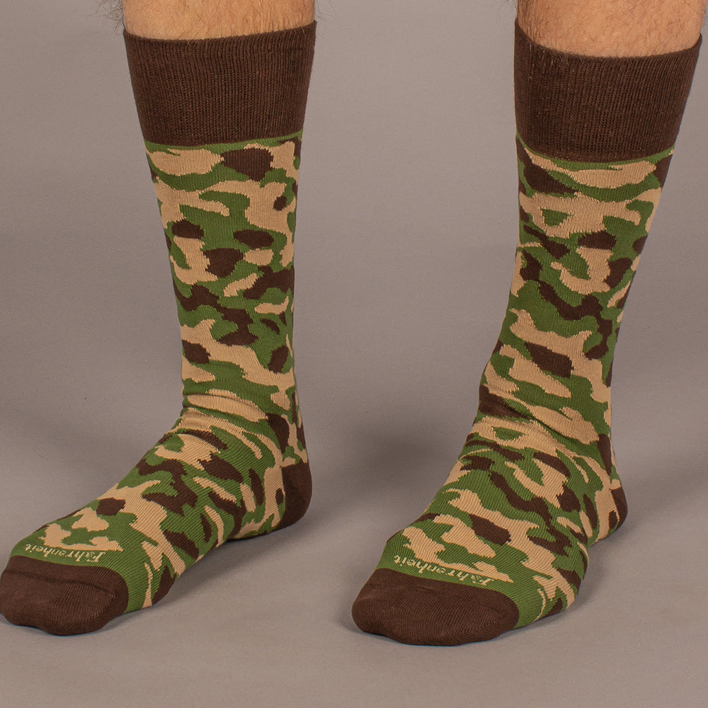 Men's Sock | Green Camouflage