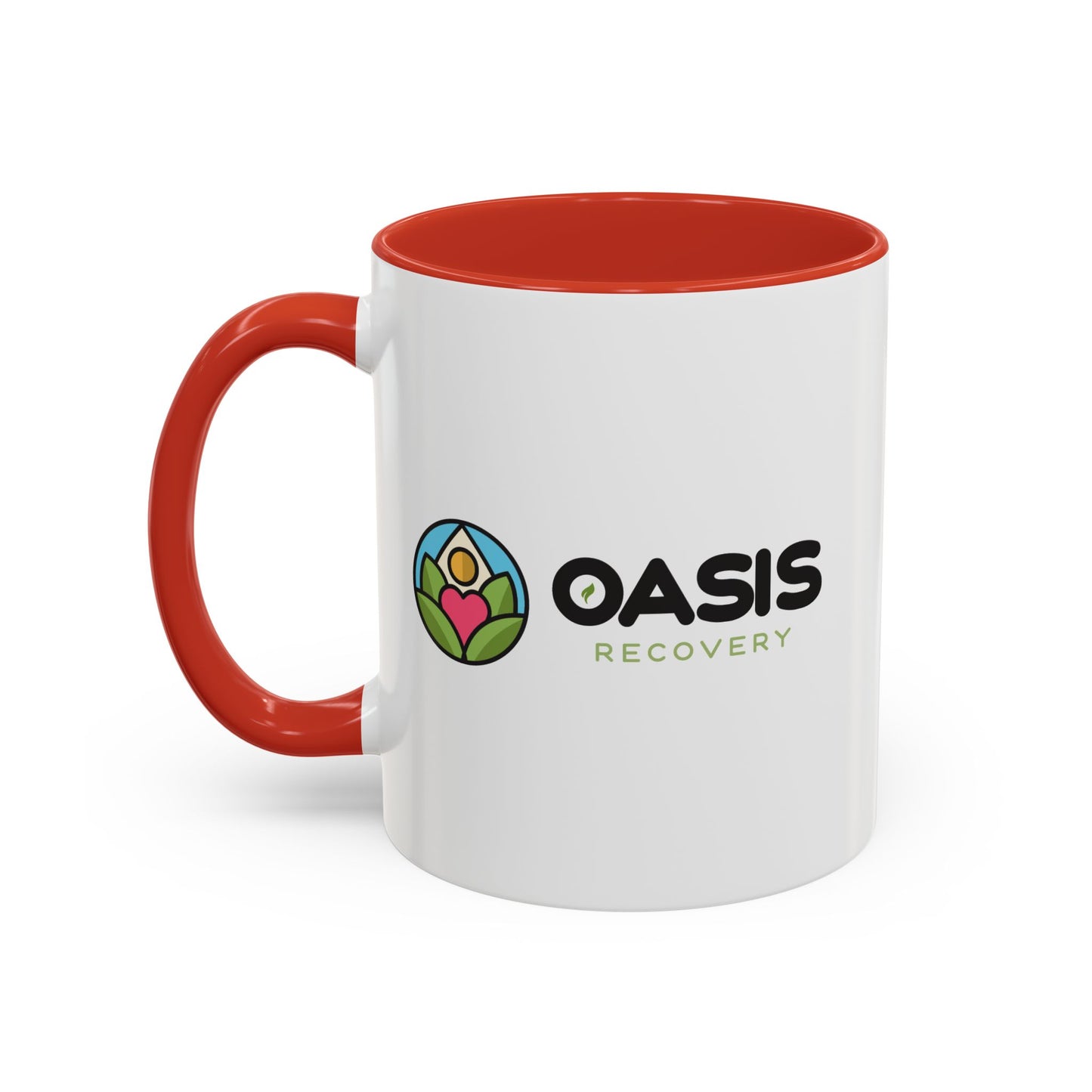 Oasis Recovery Center Accent Coffee Mug (11, 15oz)