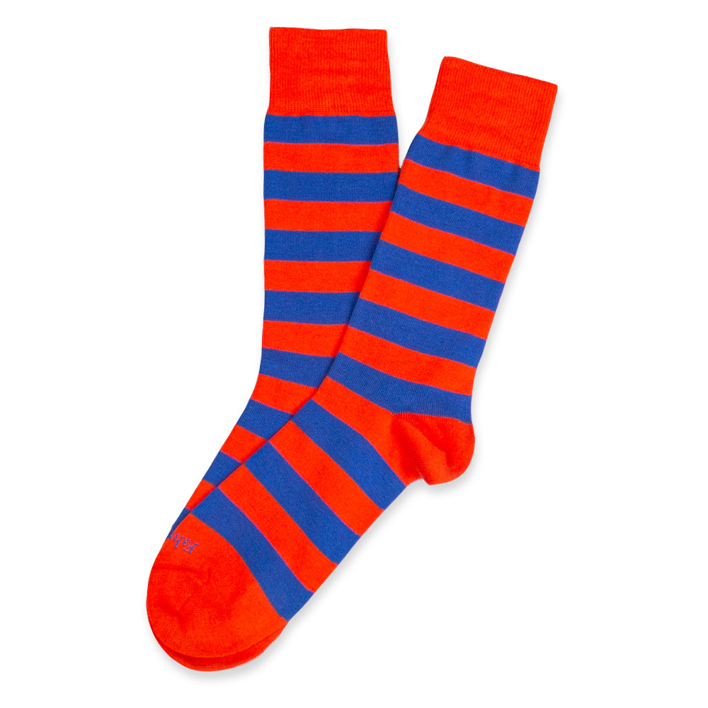 Men's Sock | Rugby Stripe Blue/Red