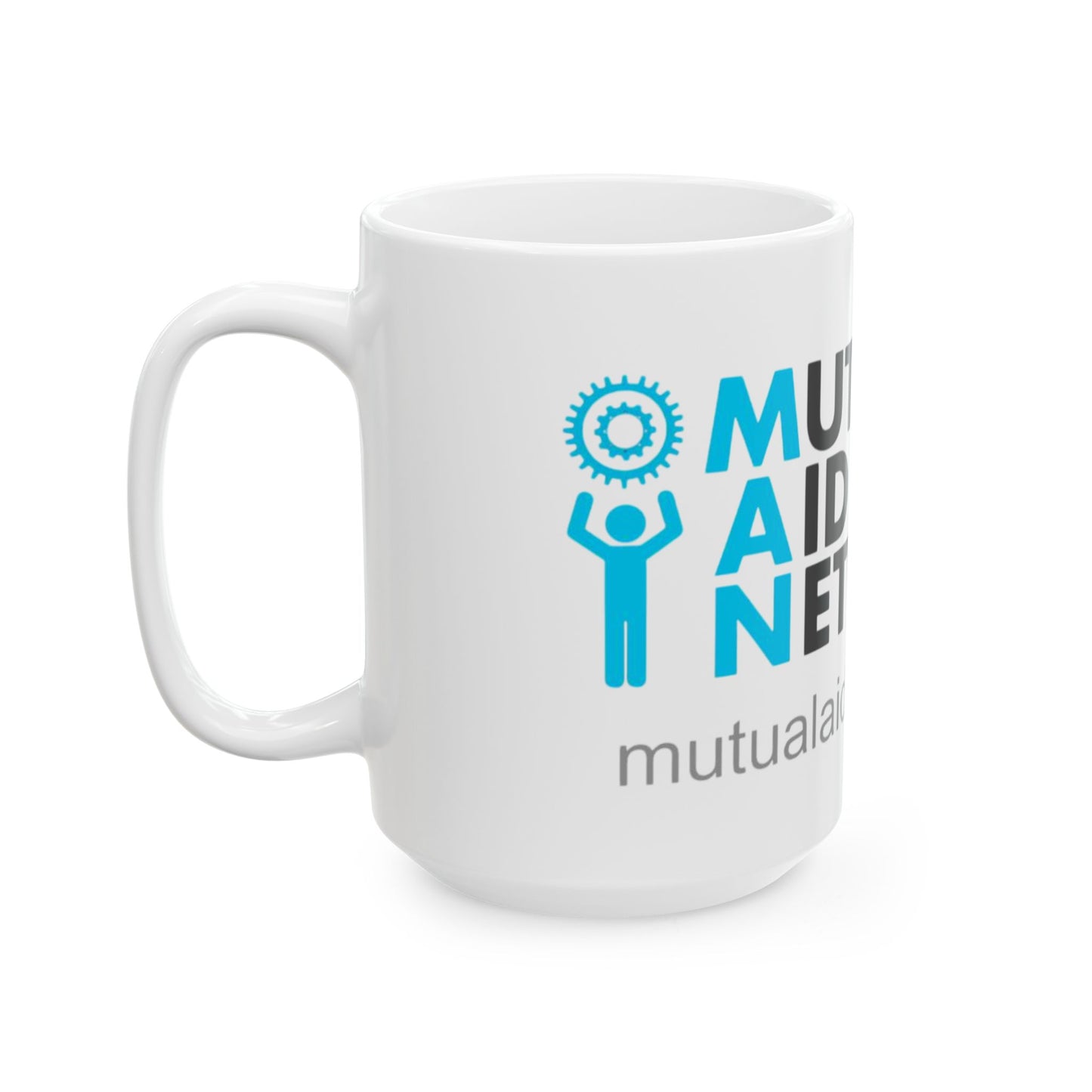 Mutual Aid Network Ceramic Mug, (11oz, 15oz)