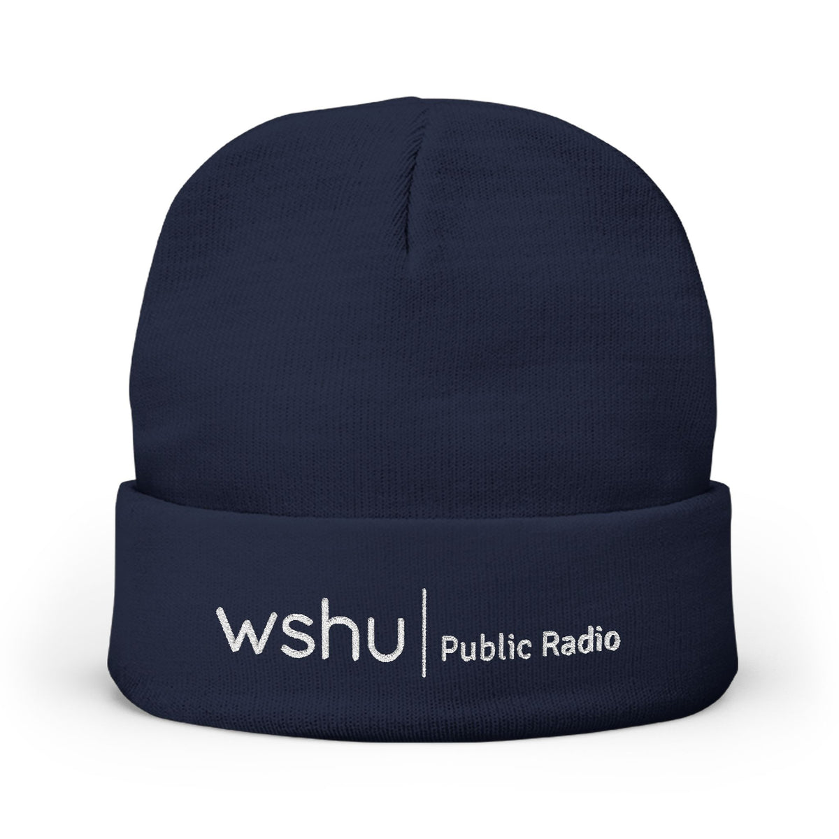 WSHU - Knit Beanie (Embroidery)