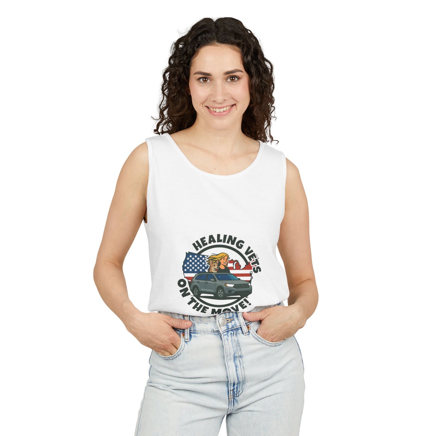 Healing Vets on the Move Unisex Garment-Dyed Tank Top