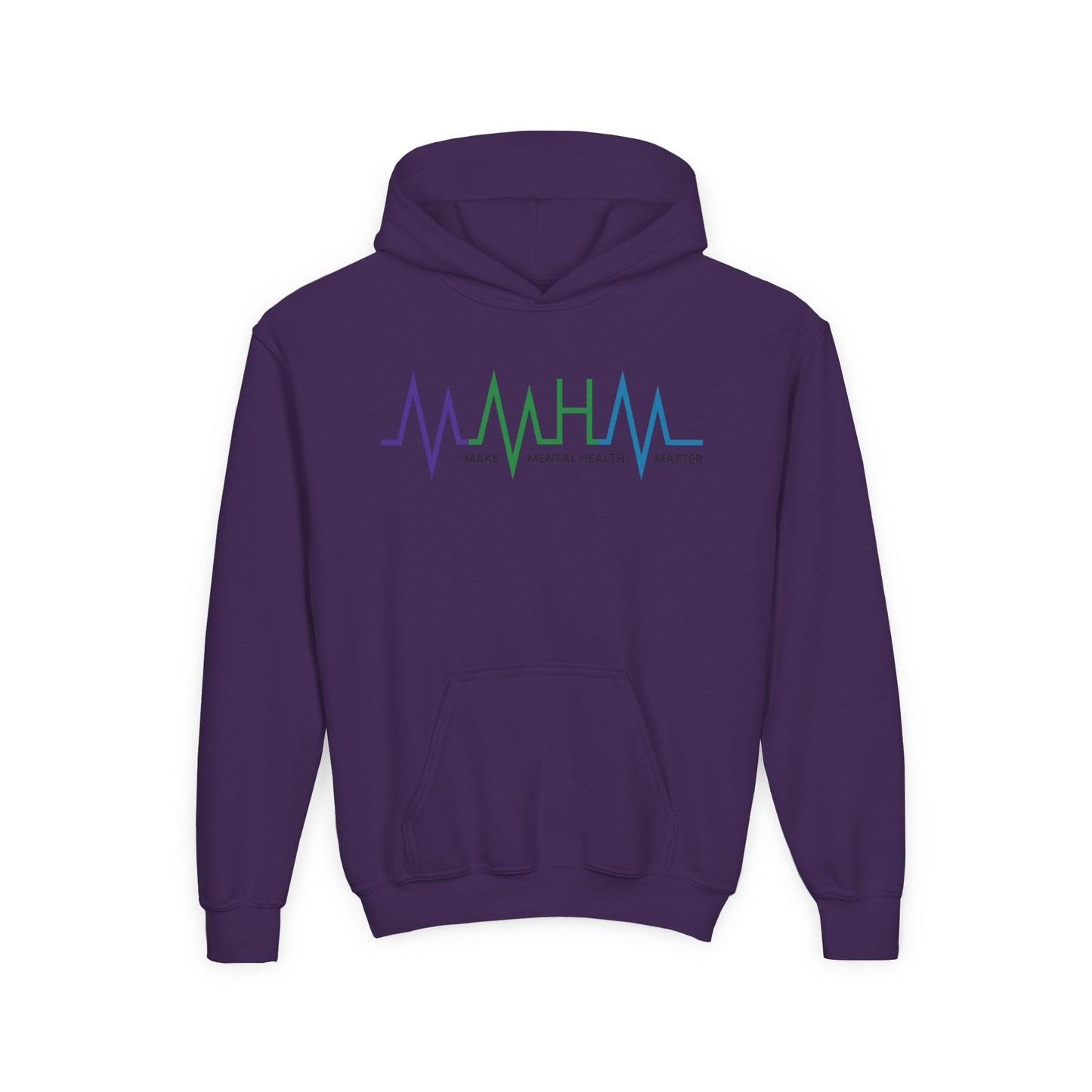 Make Mental Health Matter Youth Heavy Blend Hooded Sweatshirt