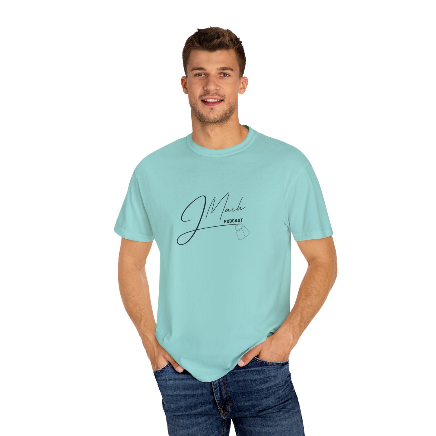 JMach Podcast Unisex Garment-Dyed T-shirt