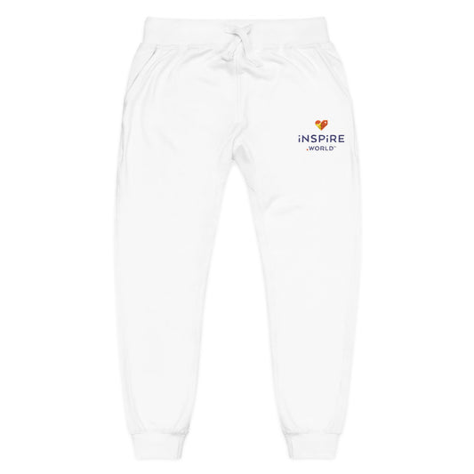 Inspire.World Unisex Fleece Sweatpants (Embroidery)