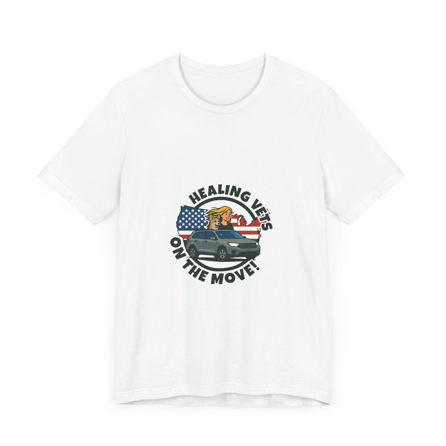 Healing Vets on the Move Unisex Jersey Short Sleeve Tee