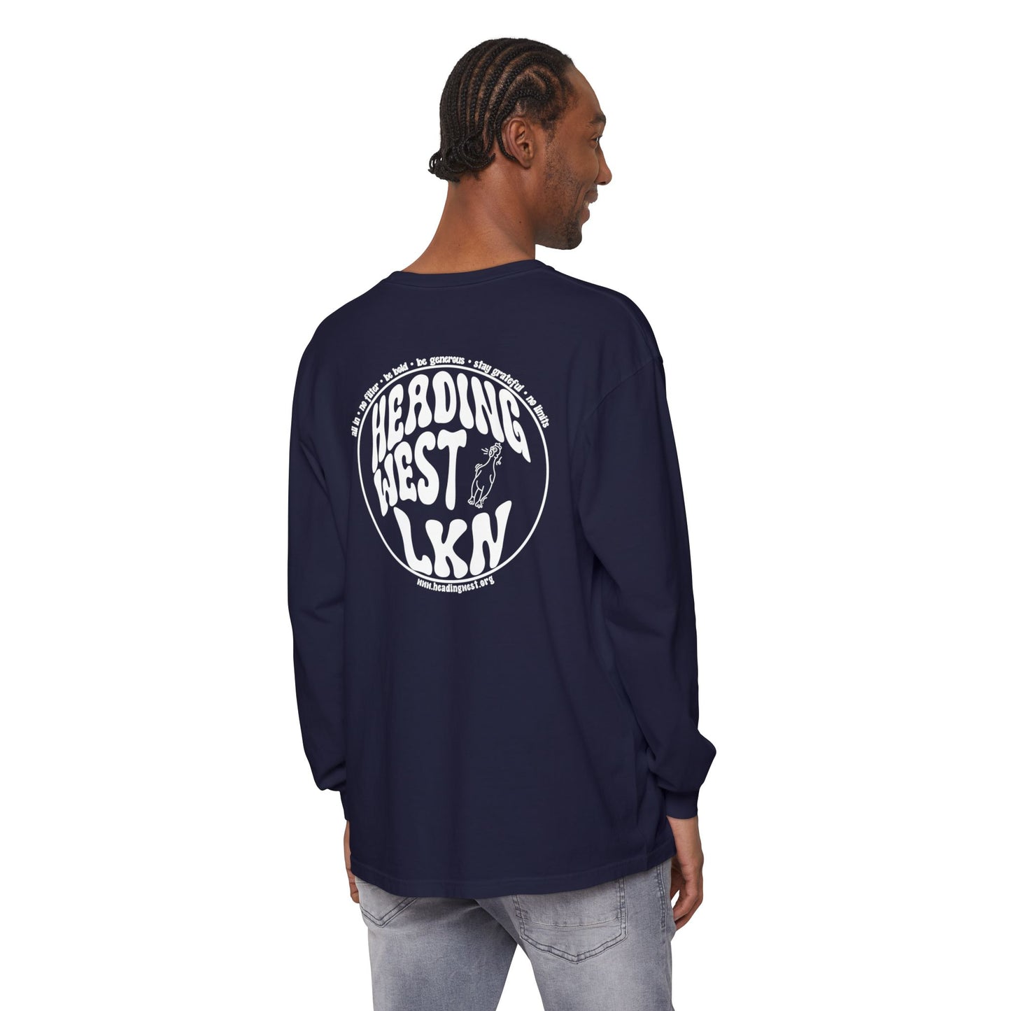 Westie Merch Unisex Garment-dyed Long Sleeve T-Shirt