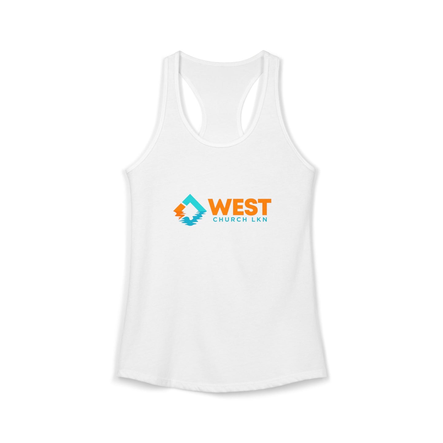 West Church LKN (full color) Women's Ideal Racerback Tank