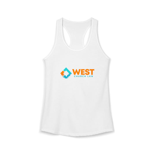 West Church LKN (full color) Women's Ideal Racerback Tank