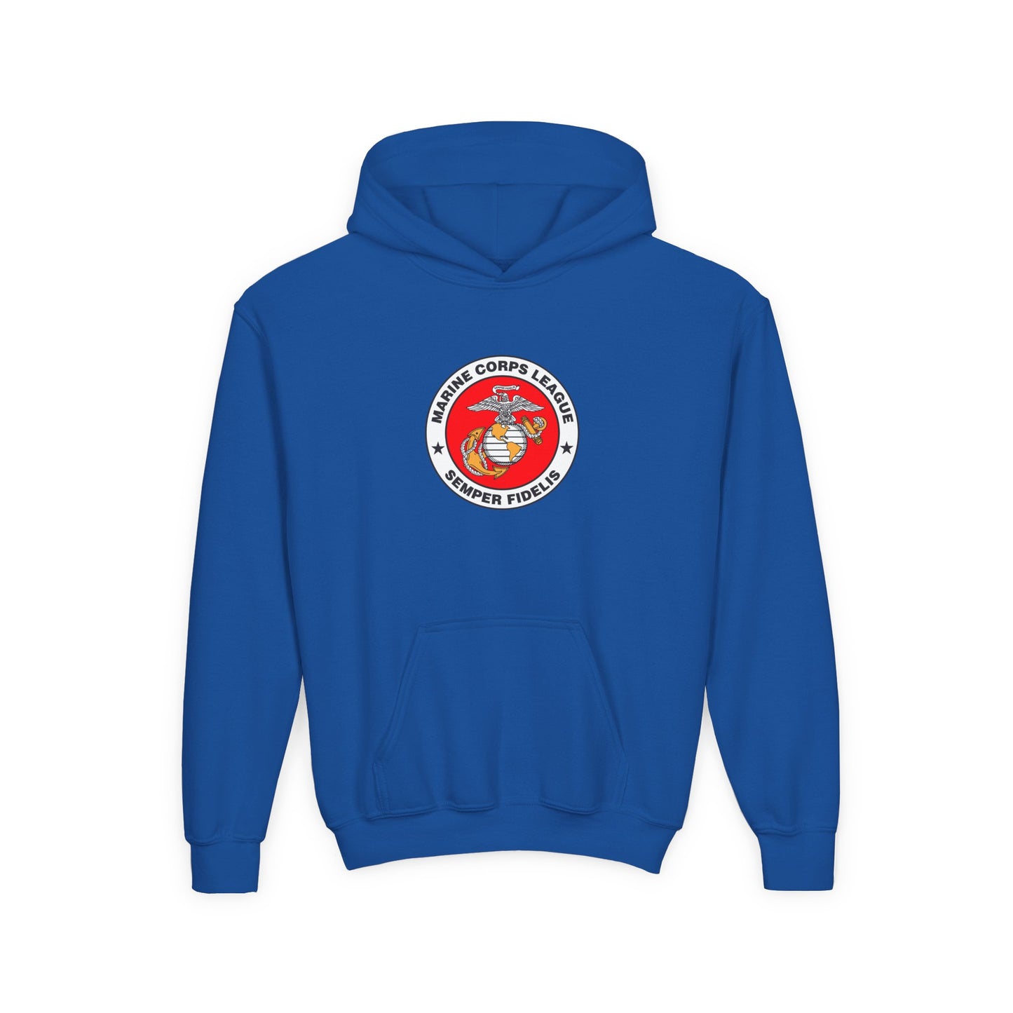 Marine Corps League Youth Heavy Blend Hooded Sweatshirt