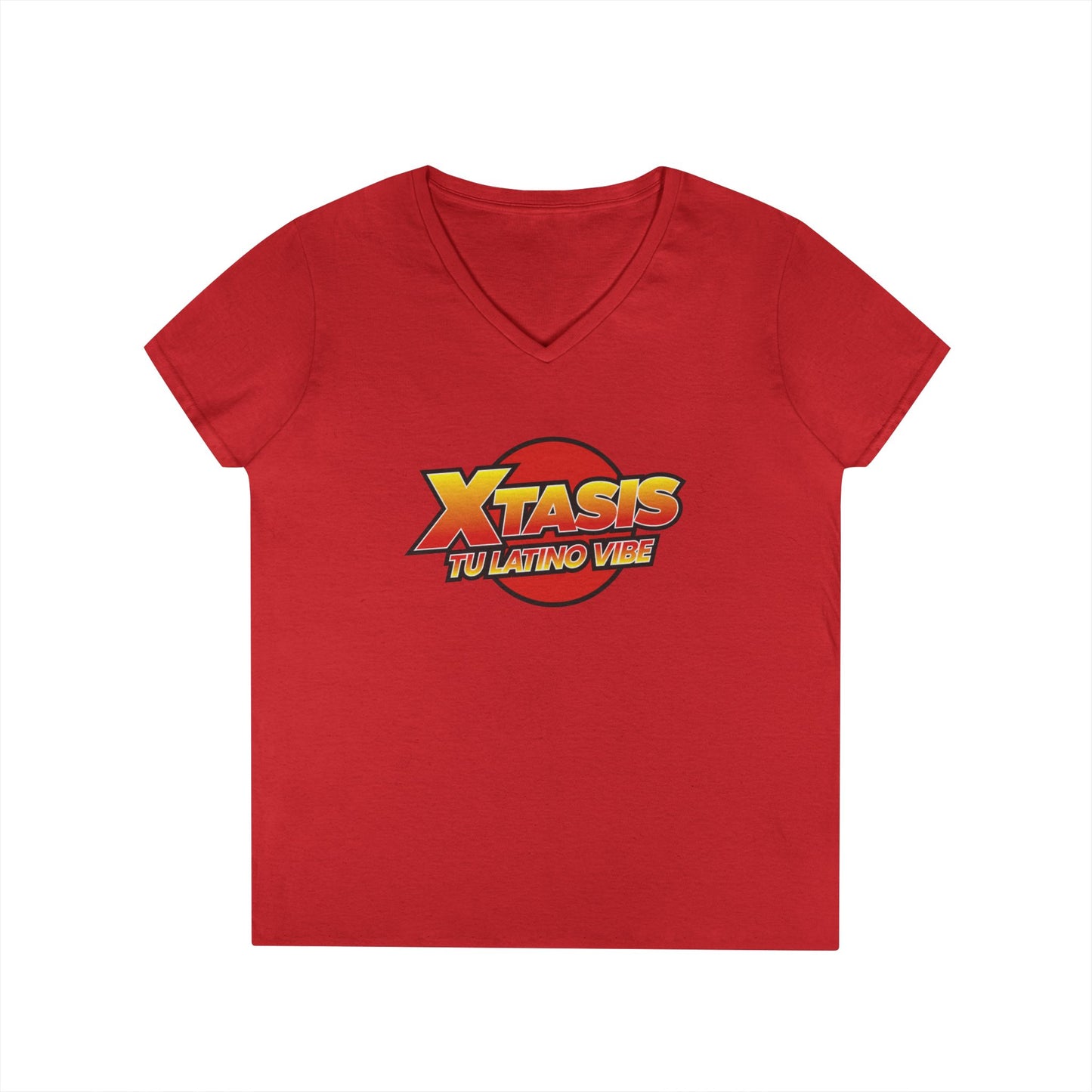 Radio Xtasis Ladies' V-Neck T-Shirt