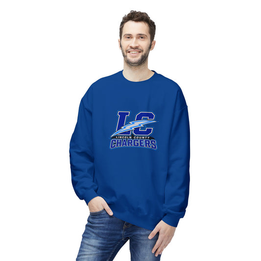 LC Chargers Unisex Midweight Softstyle Fleece Crewneck Sweatshirt