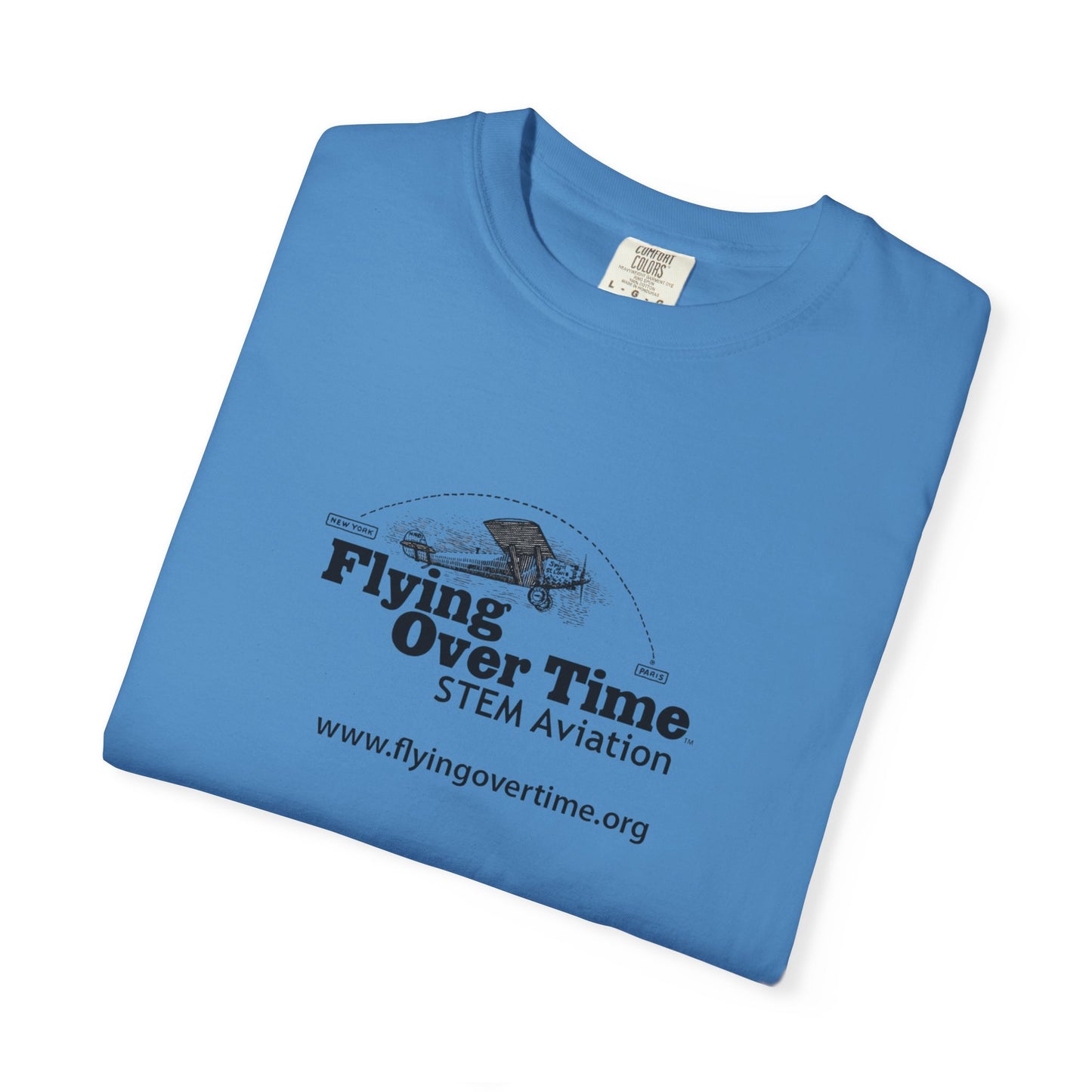Flying Over Time Unisex Garment-Dyed T-shirt